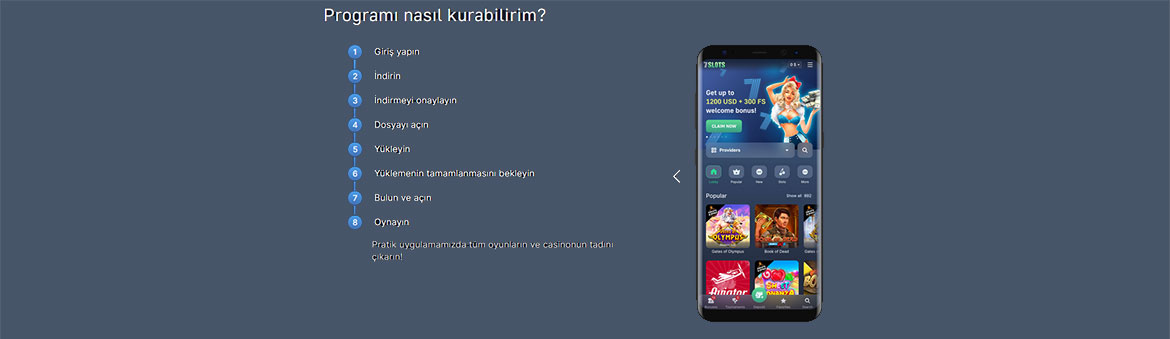 Mobıle Indir Android 7slots casino Türkiye. 