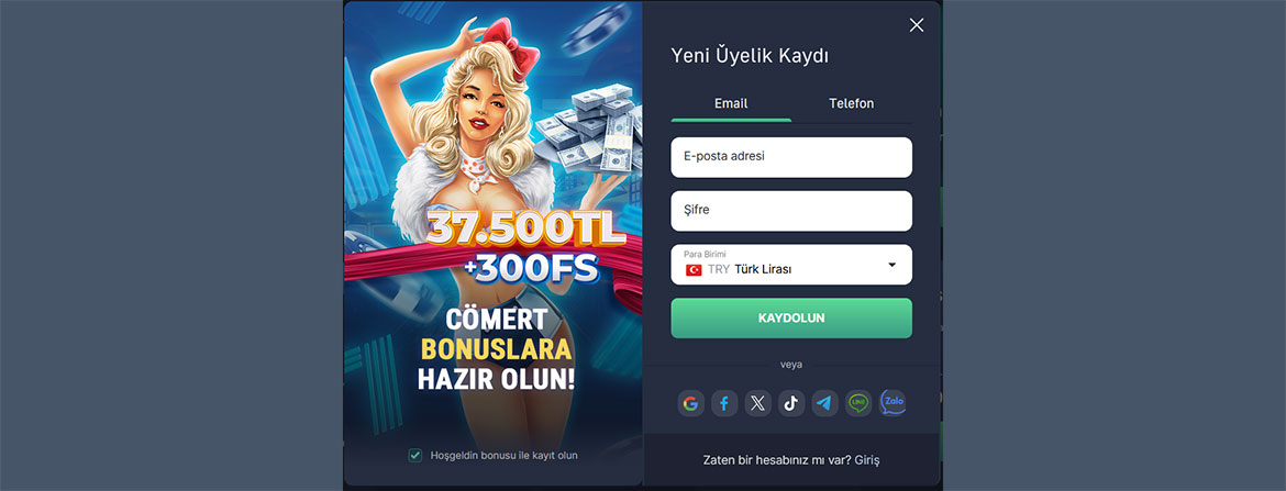 Üyelik Açma 7slots casino Türkiye. 